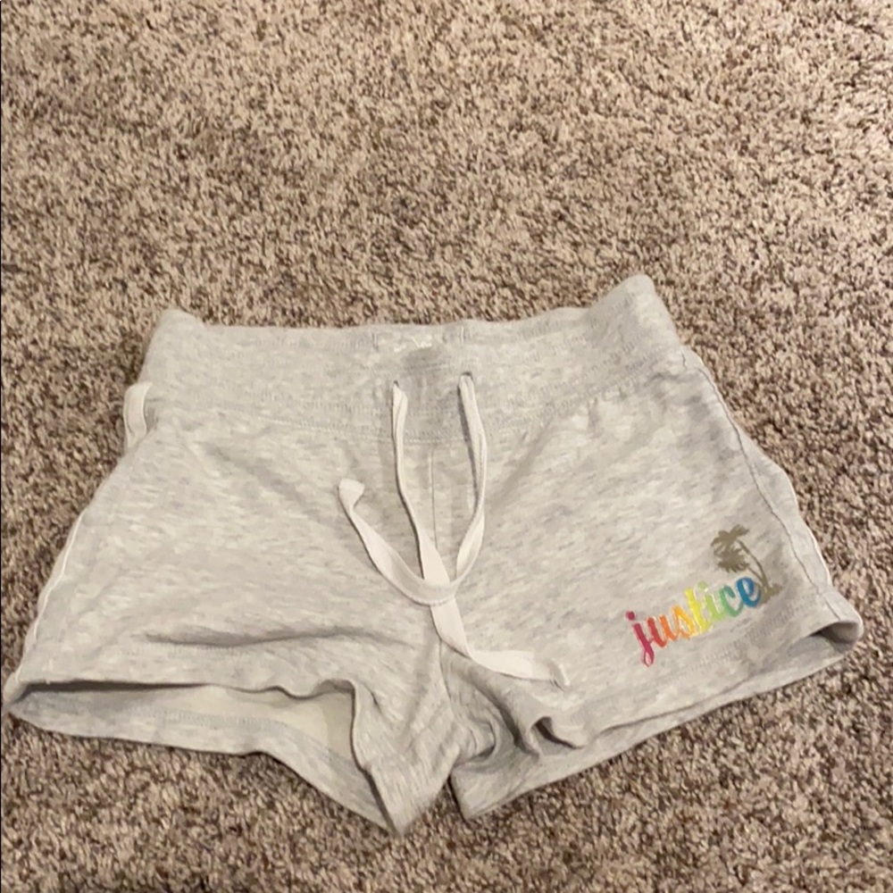 Justice gray shorts